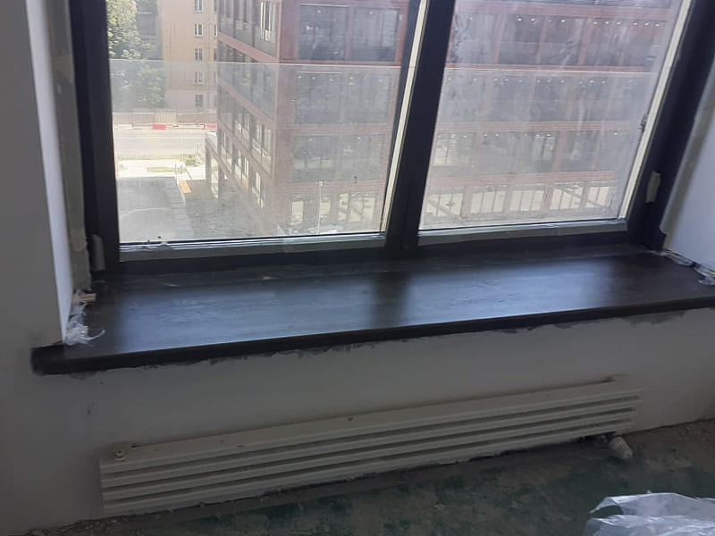 подоконник из дуба на заказ в москве