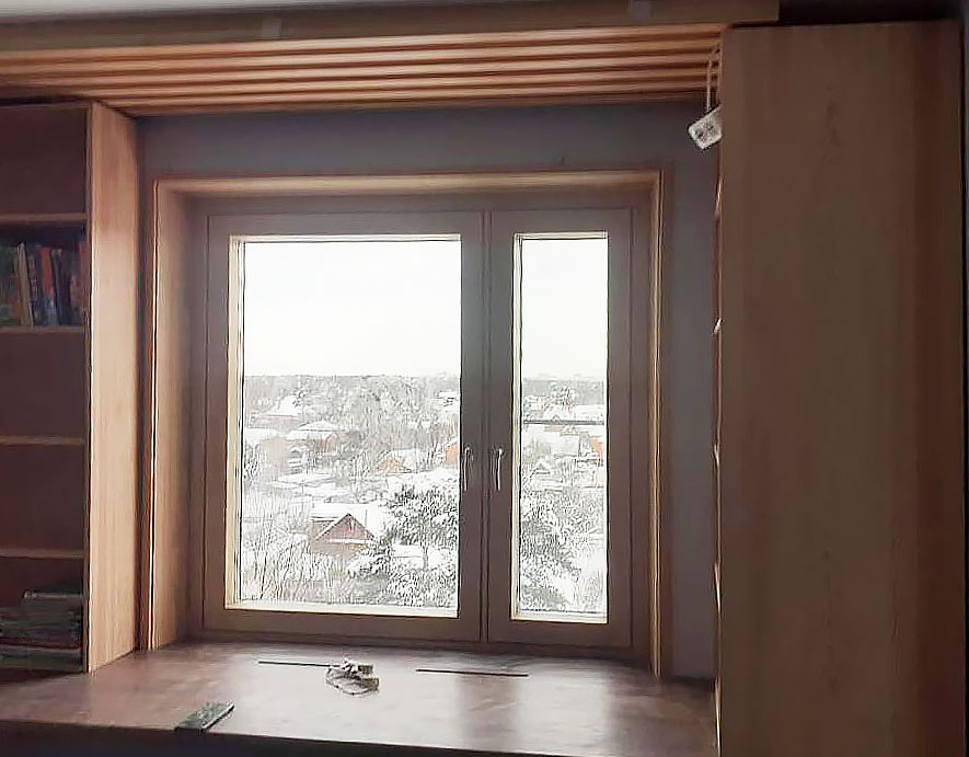 подоконник из дуба на заказ в москве