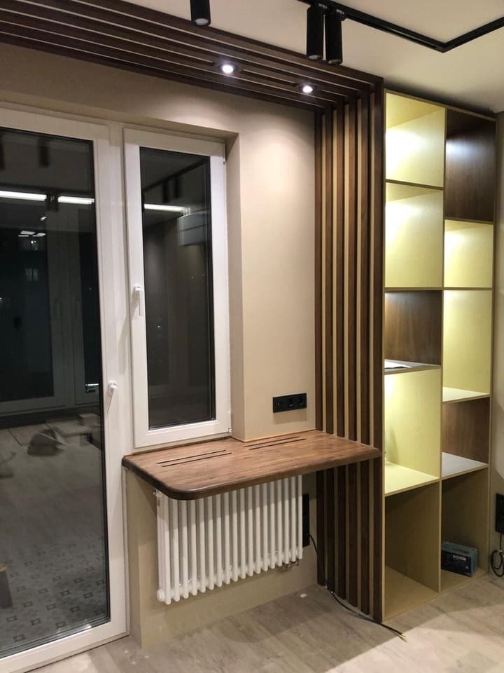 отделка рейками из дерева на заказ